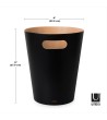 UMBRA kosz na śmieci WOODROW  - czarny
