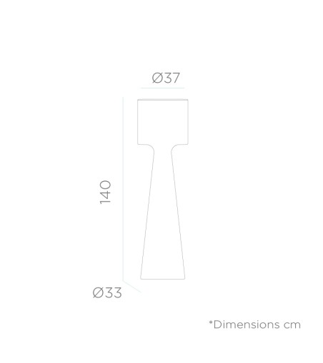 NEW GARDEN lampa ogrodowa GRACE 140  CABLE biała