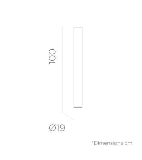 NEW GARDEN lampa ogrodowa FITY 100 CABLE biała