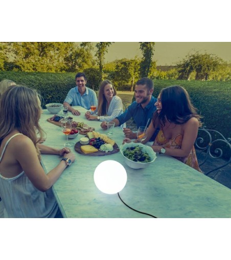 NEW GARDEN lampa ogrodowa BULY 20 CABLE biała