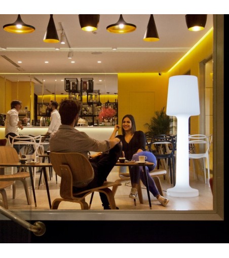 NEW GARDEN lampa ogrodowa CARMEN 165 BATTERY biała