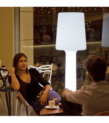 NEW GARDEN lampa ogrodowa CARMEN 165 BATTERY biała