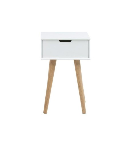 ACTONA szafka MITRA biała - MDF, nogi dębowe