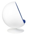 Fotel BALL biało-niebieski - włókno szklane