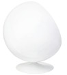 Fotel BALL biało-niebieski - włókno szklane