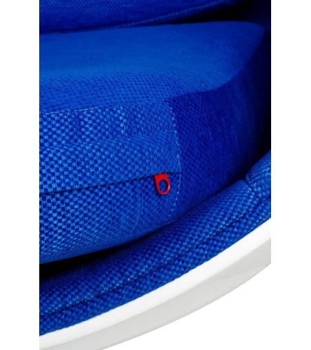 Fotel BALL biało-niebieski - włókno szklane