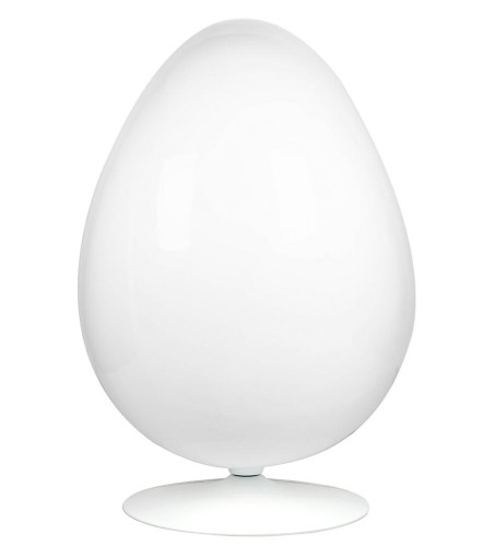 Fotel OVALIA biało-czarny - włókno szklane