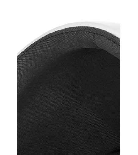 Fotel OVALIA biało-czarny - włókno szklane
