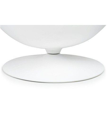 Fotel OVALIA biało-czarny - włókno szklane