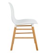 Krzesło IKAR białe - polipropylen, drewno bukowe