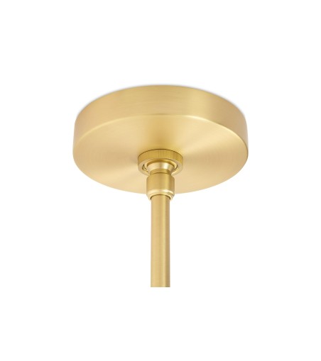 Lampa wisząca PLANETARIO 15 GOLD złota - klosze szronione