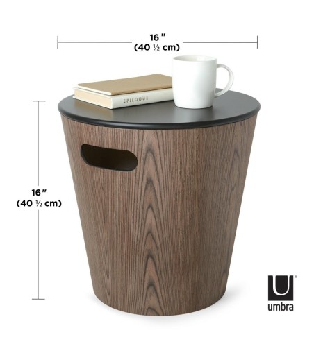 UMBRA stolik WOODROW czarny - orzech