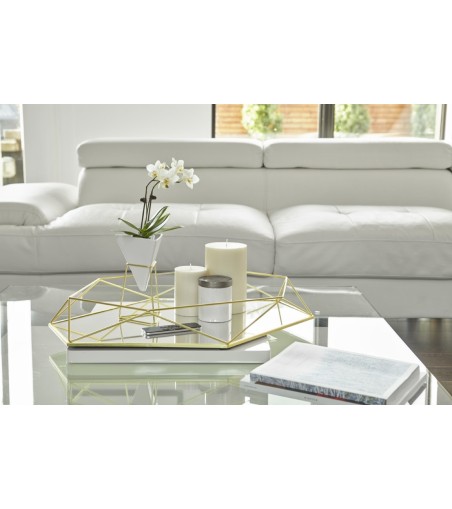 UMBRA zestaw doniczek TRIGG - biały, złoty