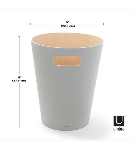 UMBRA kosz na śmieci WOODROW - gray