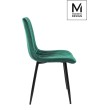MODESTO krzesło LARA zielone - welur, metal