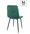 MODESTO krzesło LARA zielone - welur, metal