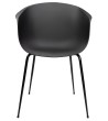 Krzesło RALF czarne - polipropylen, metal