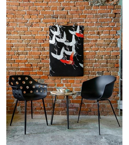 Krzesło RALF czarne - polipropylen, metal