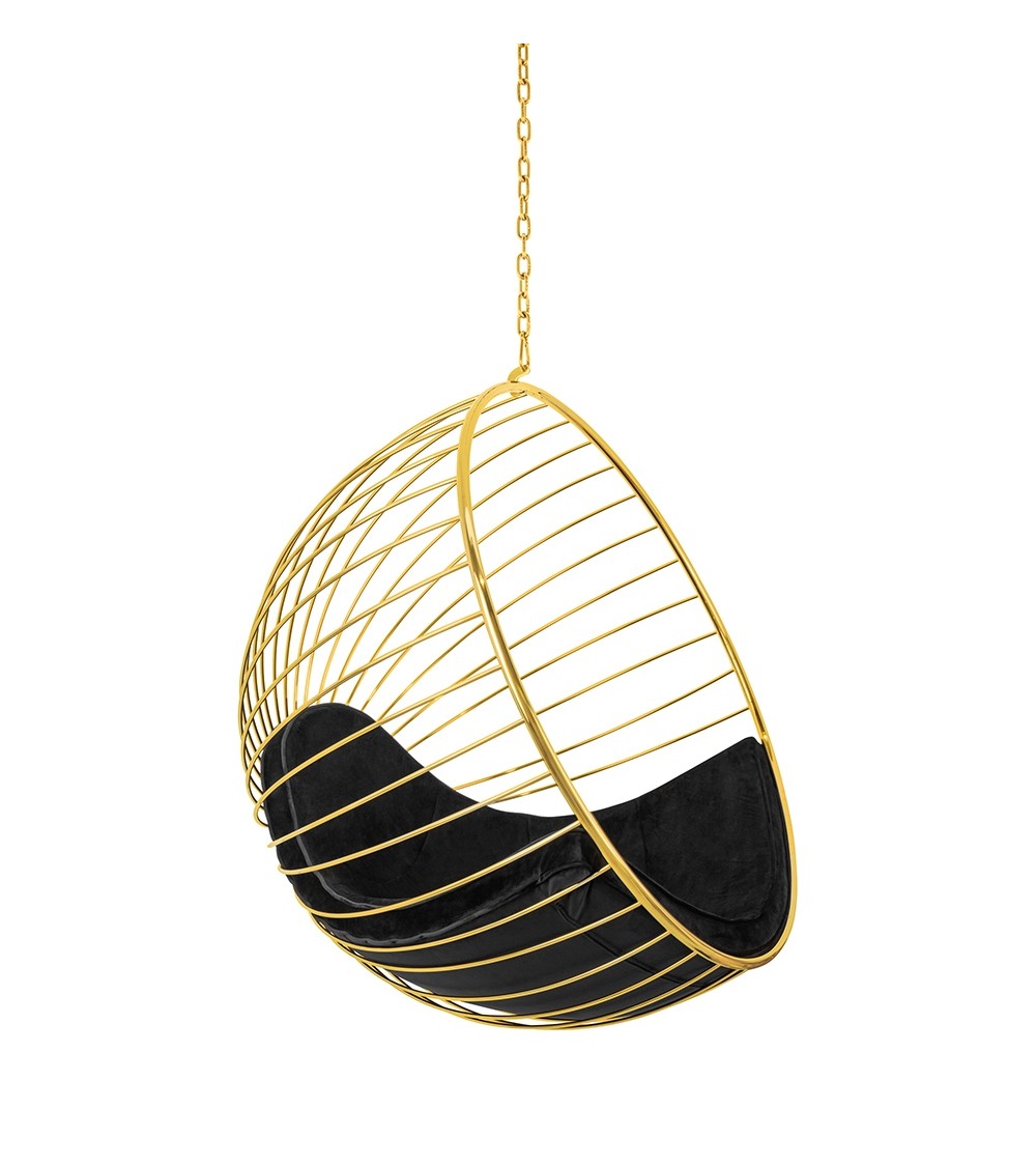 Fotel wiszący GABBIA złoty