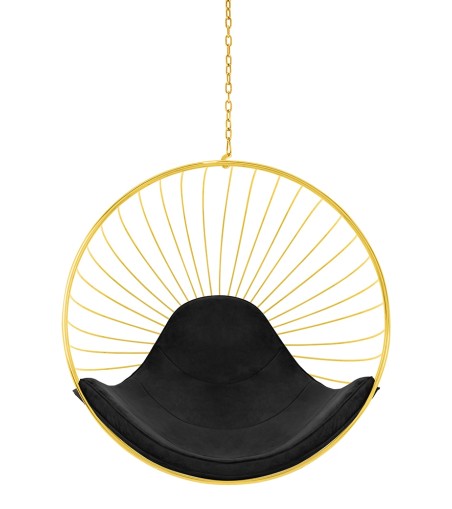 Fotel wiszący GABBIA złoty