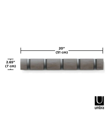 UMBRA wieszak na ubrania FLIP 5 szary