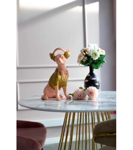 RICHMOND dekoracja DOG CHIHUAHUA  różowy