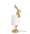 KARE lampa stołowa RABBIT 68 cm  złota / biała