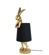 KARE lampa stołowa RABBIT 68 cm  złota / czarna