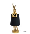 KARE lampa stołowa RABBIT 68 cm  złota / czarna
