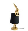 KARE lampa stołowa RABBIT 68 cm  złota / czarna