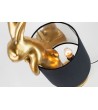 KARE lampa stołowa RABBIT 68 cm  złota / czarna