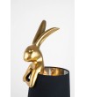 KARE lampa stołowa RABBIT 68 cm  złota / czarna