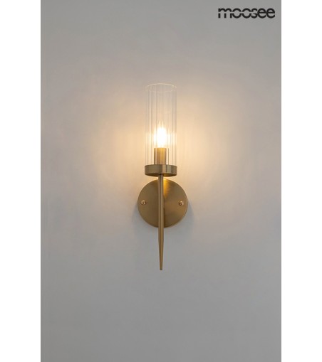 MOOSEE lampa ścienna TORCH złota