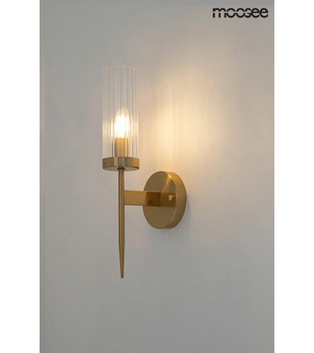MOOSEE lampa ścienna TORCH złota