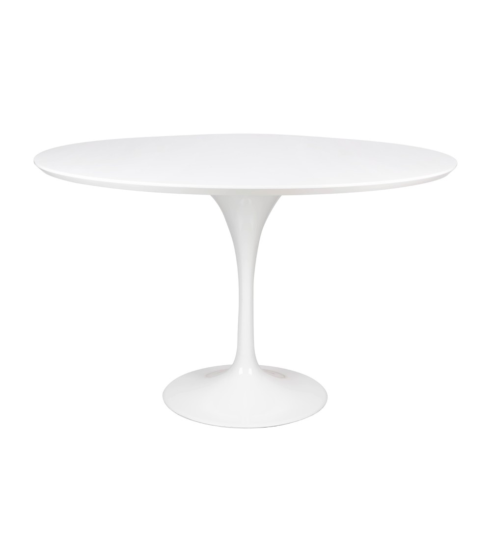 Stół TULIP PREMIUM 120 biały - MDF, metal