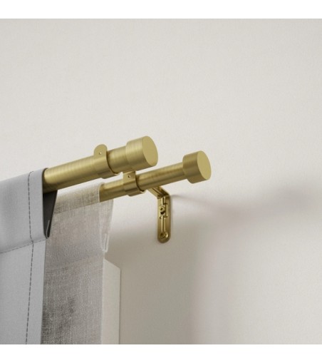 UMBRA podwójny karnisz  CAPPA 91 - 168 cm złoty