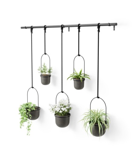 UMBRA donica wisząca TRIFLORA 5 LARGE  czarna