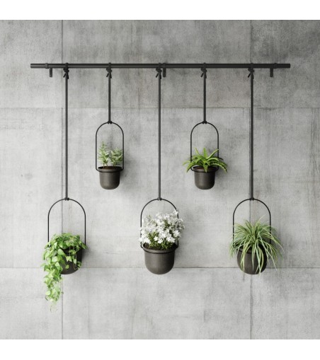 UMBRA donica wisząca TRIFLORA 5 LARGE  czarna