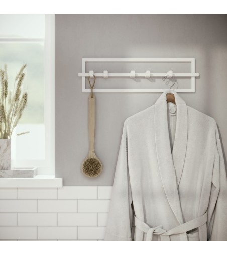 UMBRA wieszak ścienny CUBIKO biały