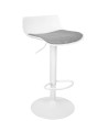 Krzesło barowe SNAP BAR TAP regulowane białe