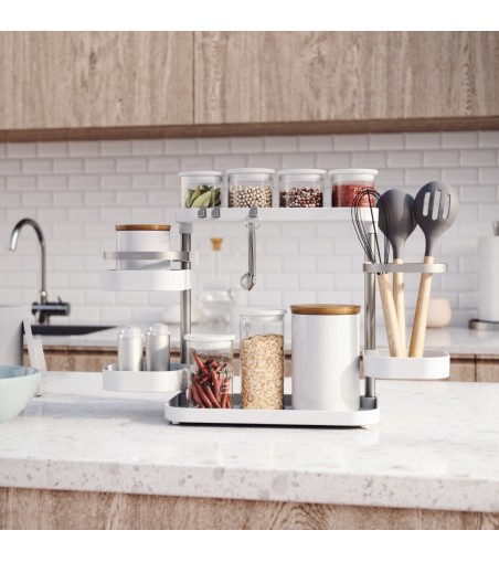 UMBRA organizer kuchenny HOLSTER biało / niklowany