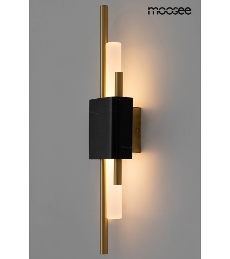 MOOSEE lampa ścienna EVANS czarna / złota