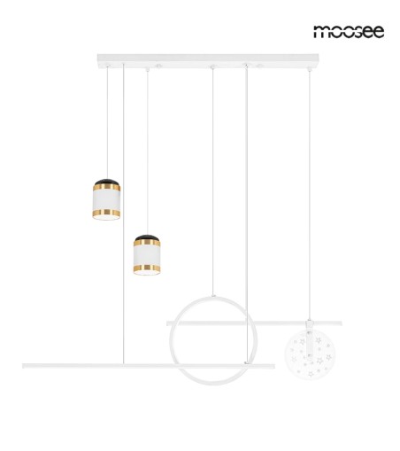 MOOSEE lampa wisząca STARS biała