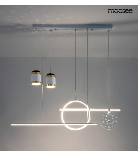 MOOSEE lampa wisząca STARS biała