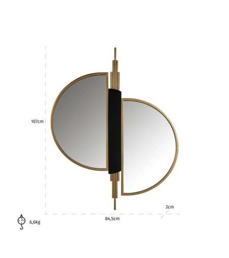 RICHMOND lustro ścienne ADELYN            szczotkowane złoto