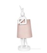 KARE lampa stołowa RABBIT 68 cm biała  / róźowa