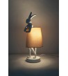 KARE lampa stołowa RABBIT 68 cm biała  / róźowa
