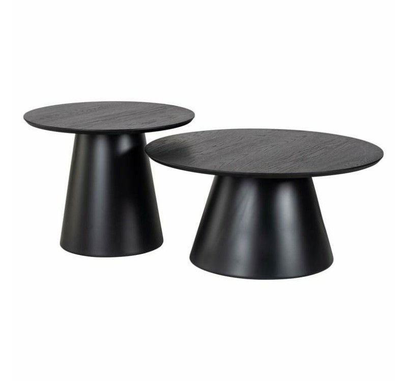 RICHMOND zestaw stolików JAZZ czarny