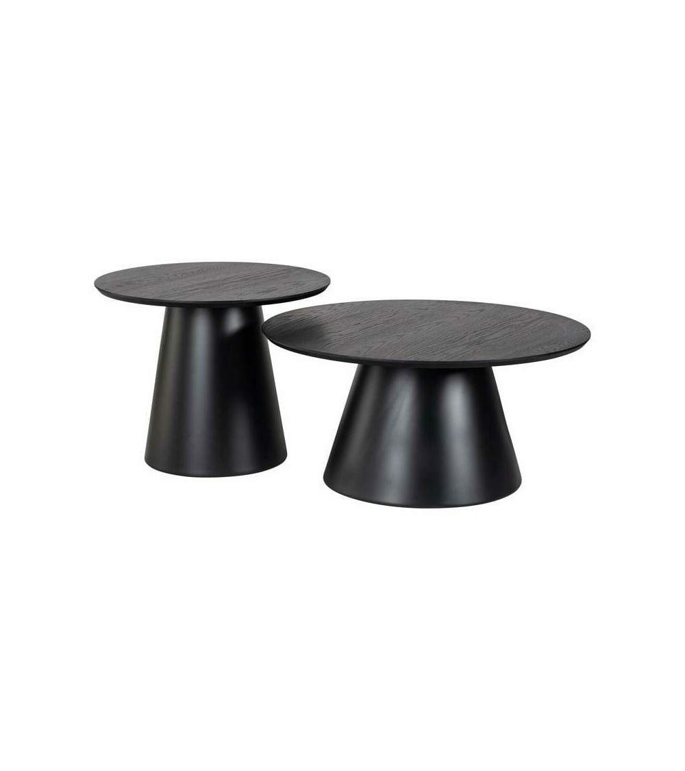 RICHMOND zestaw stolików JAZZ czarny