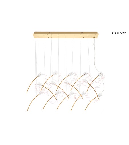 MOOSEE lampa wisząca TULIPPE 14 LINE  złota